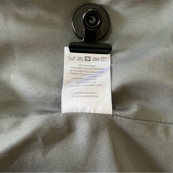 Jenny Yoo Inesse Chiffon V-Neck Spaghetti Strap Gown in Storm Grey Size 2 - Picture 8 of 8